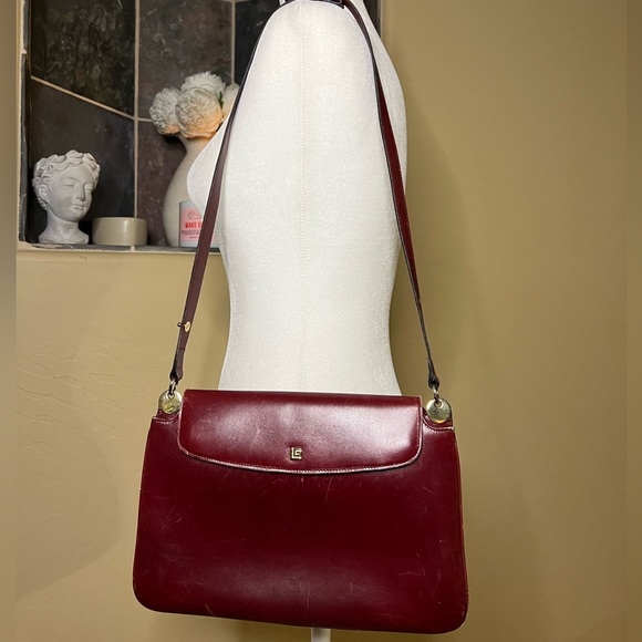 Guy Laroche Bags Vintage Guy Laroche Paris Red Flap Shoulder Bag